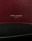 Lambskin Chevron Quilted Small LouLou Rouge Cabernet