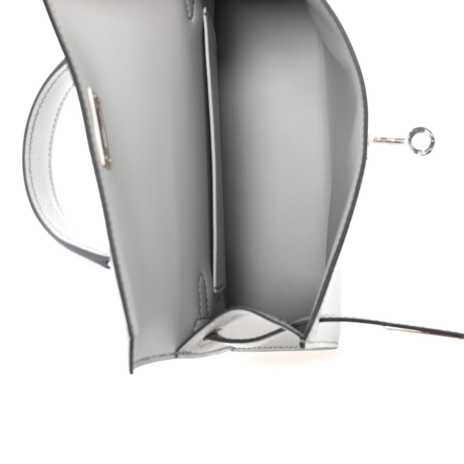 Metallic Chevre Chamkilight Mini Kelly Sellier 20 Argent