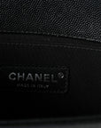 Caviar Quilted Small Boy Flap Black