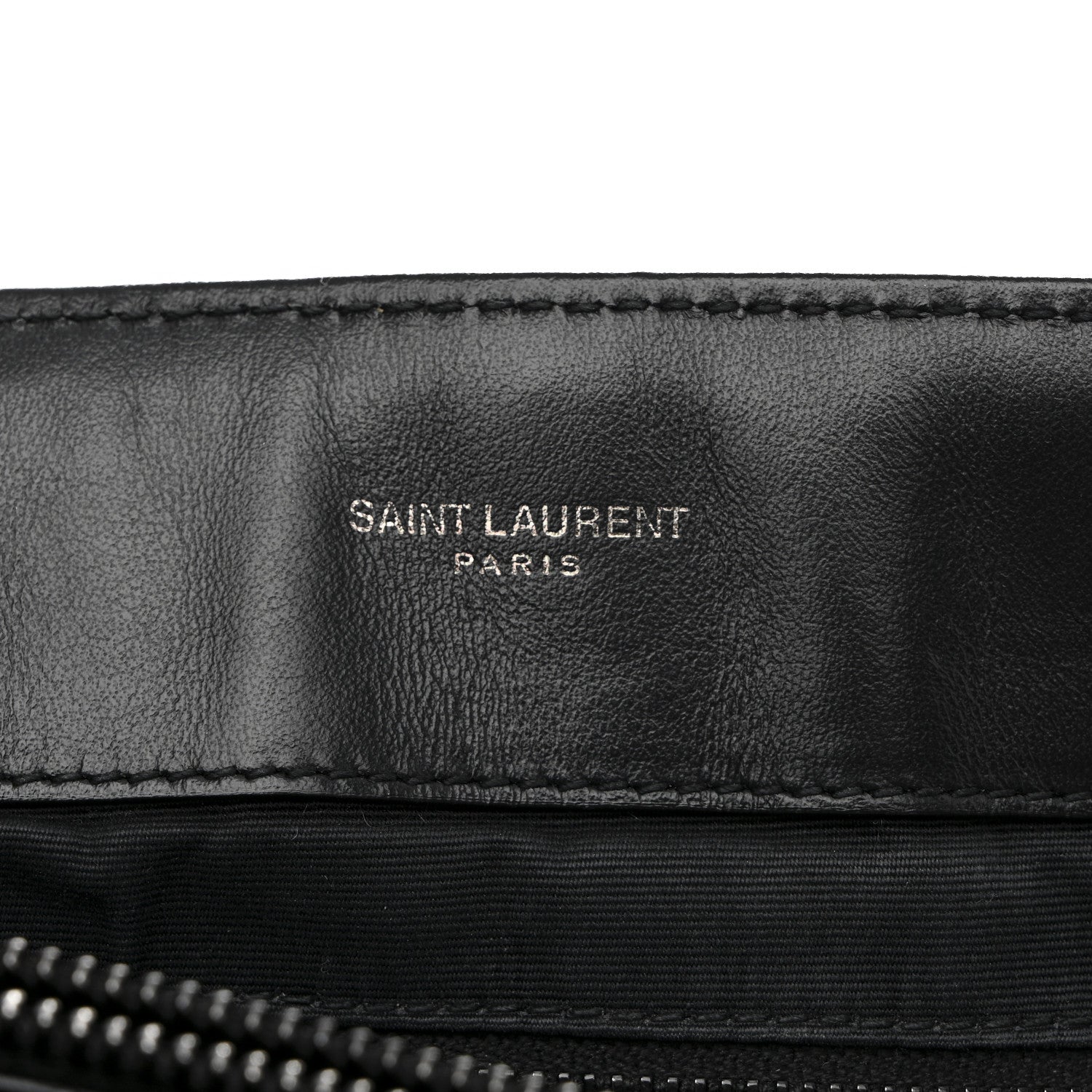 Calfskin Y Quilted Monogram Monochrome Large Loulou Chain Satchel Black