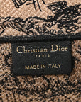 Canvas Embroidered Medium D1ORiviera Toile De Jouy Book Tote Black