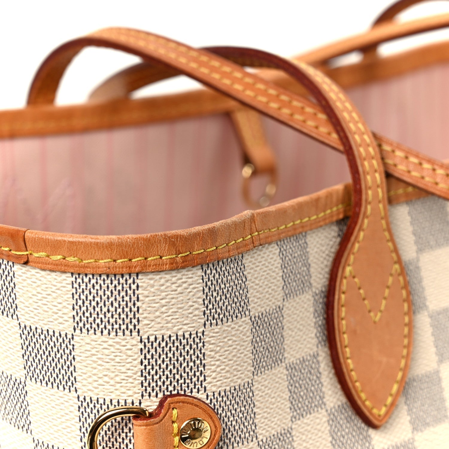 Damier Azur Neo Neverfull MM Rose Ballerine