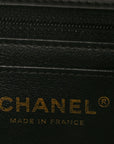 Lambskin Quilted Mini Rectangular Flap Black