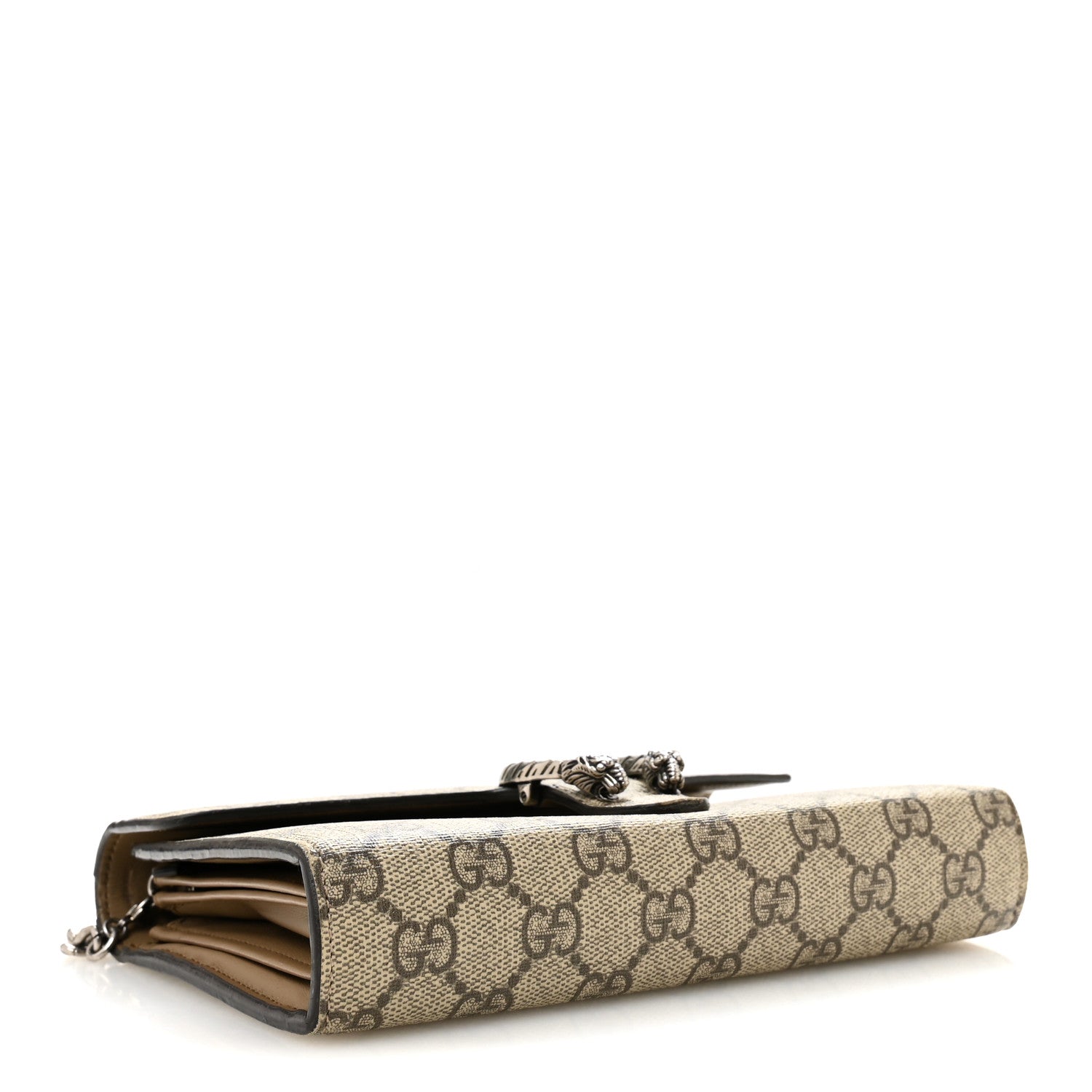 GG Supreme Monogram Mini Dionysus Chain Wallet