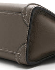 Drummed Calfskin Nano Luggage Souris