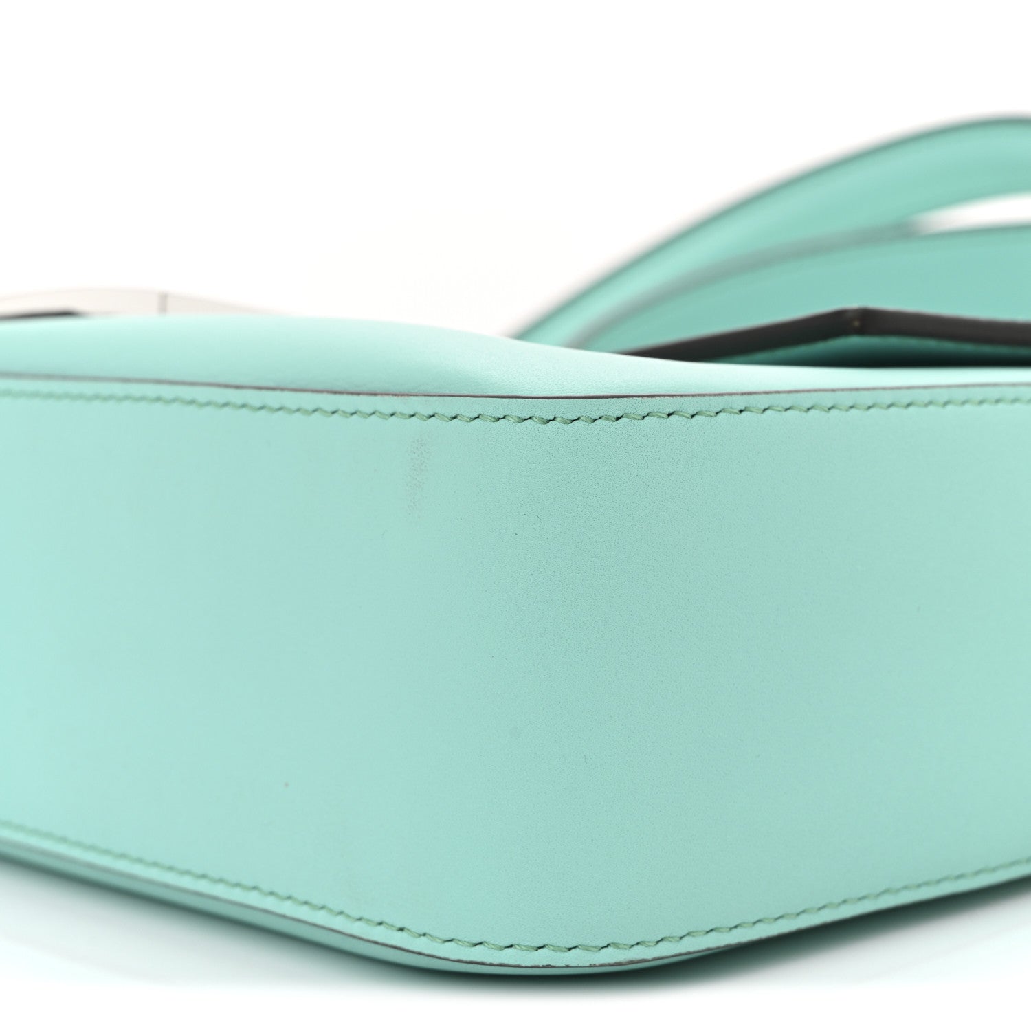 X TIFFANY Nappa Silver Baguette Blue Tiffany Silver