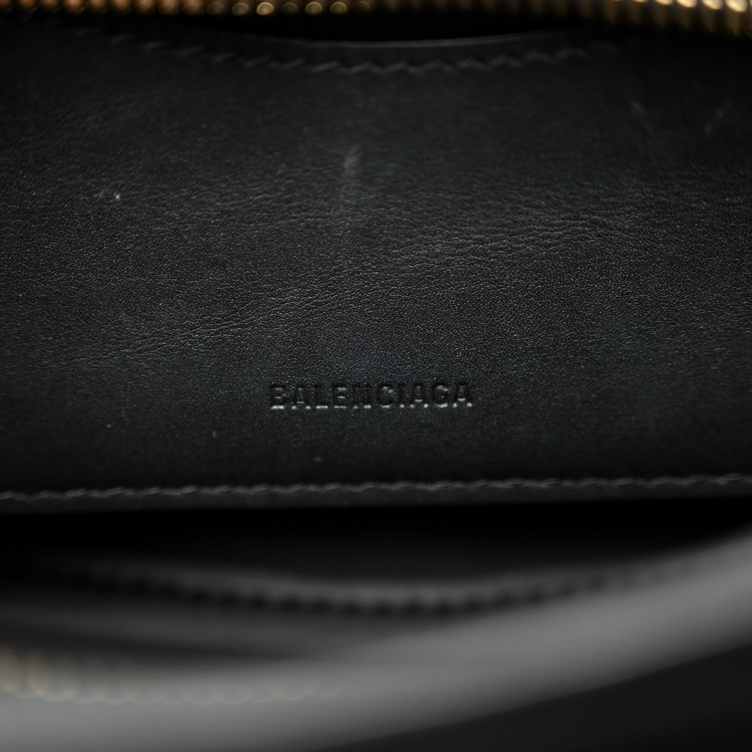 Smooth Calfskin Neo Classic Brass Hardware Nano City Crossbody Black