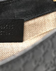 MicroGCCIssima Mini Emily Chain Shoulder Bag Black
