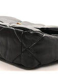 Lambskin Quilted Medium CHNL 19 Flap Black