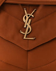 Canvas Quilted Small Loulou Puffer Monogram Chain Satchel Hot Rust