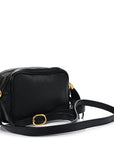 Pebbled Calfskin Small Soho Disco Bag Black