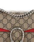 GG Supreme Monogram Mini Dionysus Shoulder Bag Hibiscus Red