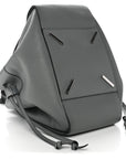 Grained Calfskin Medium Hammock Shoulder Bag Blue