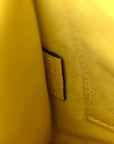 Drummed Calfskin Nano Luggage Citron