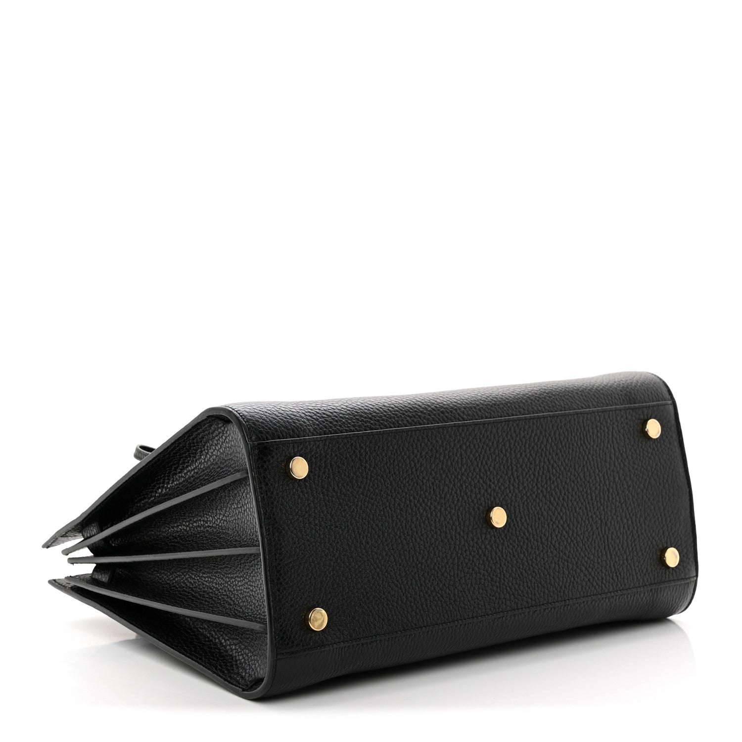 Grained Calfskin Small Sac De Jour Black