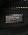 Lambskin Quilted Toy Loulou Puffer Monogram Chain Satchel Black
