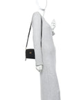 Grained Calfskin Caro Double Pouch Black