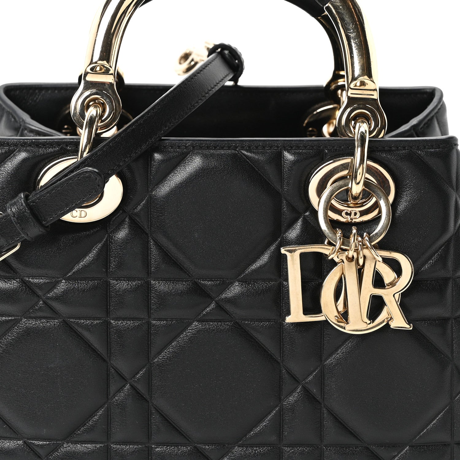 Calfskin Cannage Small The Lady 95.22 Black
