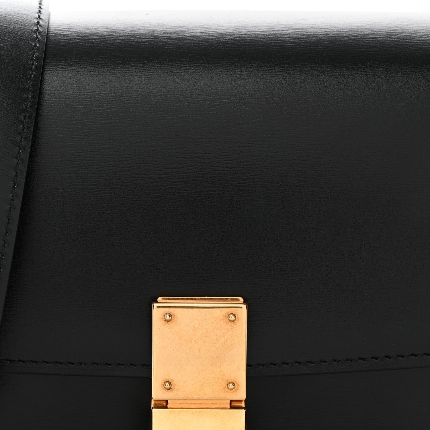 Box Calfskin Small Classic Box Flap Bag Black