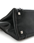 Drummed Calfskin Micro Luggage Black