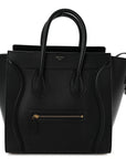 Smooth Calfskin Mini Luggage Black