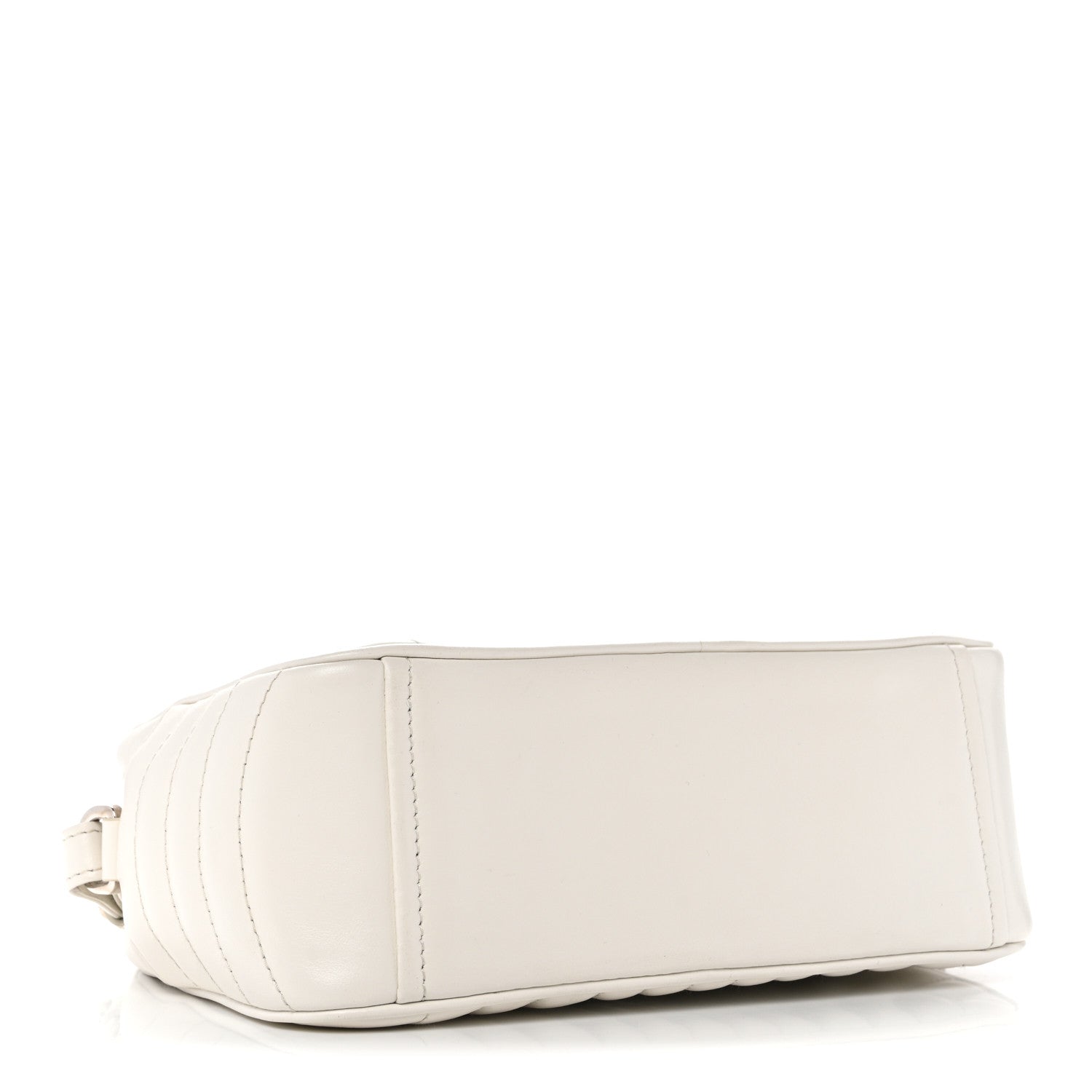 Soft Calfskin Diagramme Camera Bag White
