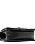 Caviar Quilted Small Boy Flap Black