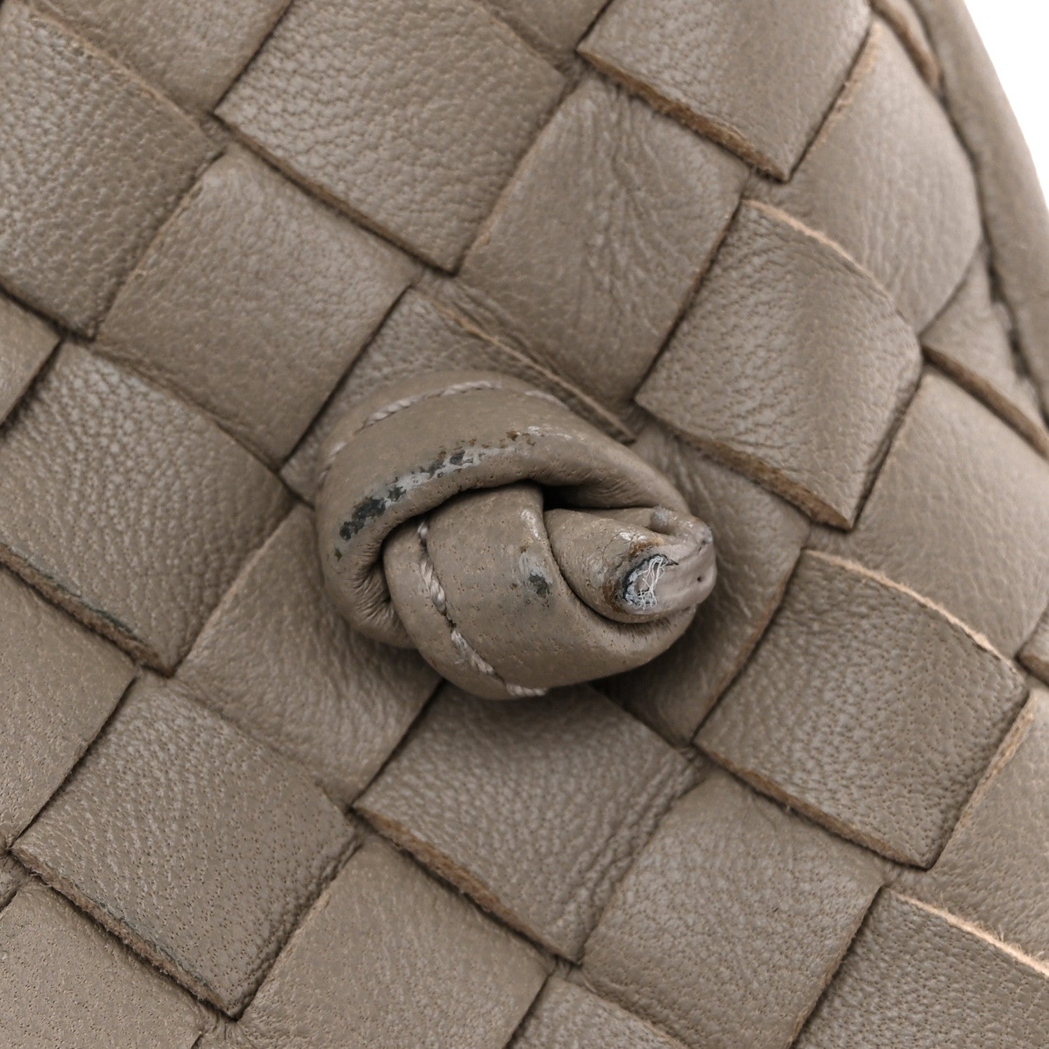 Nappa Intrecciato Nodini Crossbody Messenger Steel