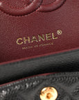 Caviar Quilted Small Double Flap Black