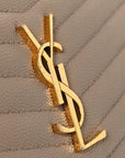 Grain De Poudre Matelasse Monogram Mini Lou Camera Bag Dark Beige