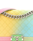 Caviar Quilted Medium Cuba Rainbow Boy Flap Multicolor