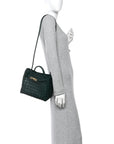 Nappa Intrecciato Small Andiamo Shoulder Bag Emerald Green