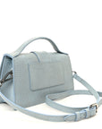 Calfskin Lizard Embossed Le Grand Bambino Light Blue