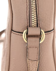 Pebbled Calfskin Small Soho Disco Bag Rose Beige