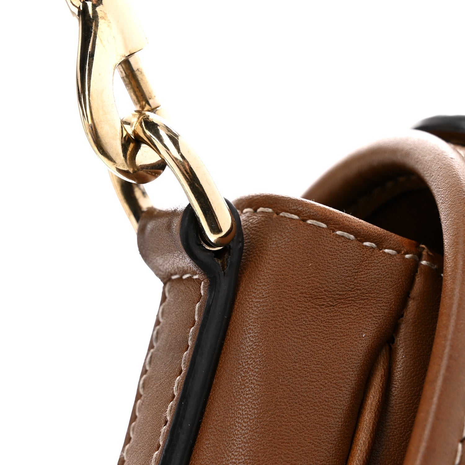 GG Supreme Monogram Textured Calfskin Emblem Mini Shoulder Bag Beige Dark Brown