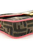 Fabric Jacquard FF 1974 Roma Armor Mini Baguette Tobacco Moro Fuxia Fluo