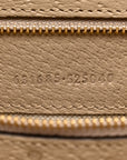 GG Supreme Monogram Textured Dollar Calfskin Web Medium Ophidia Shopping Tote Beige Mystic White Oatmeal