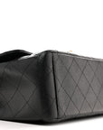 Caviar Quilted Maxi Double Flap Black