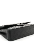 Lambskin Quilted Medium Double Flap So Black