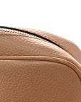 Pebbled Calfskin Small Soho Disco Bag Camelia
