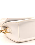 Smooth Calfskin Le Chiquito Moyen White