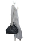 Calfskin Macrocannage Large Toujours Black