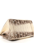 Matte Niloticus Crocodile Himalaya Birkin 30 Blanc