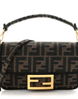Fabric Jacquard FF 1974 Mini Baguette Tobacco Moro Black