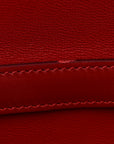 Box Calfskin Medium Classic Box Flap Bag Dark Brick