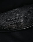Crinkled Calfskin Matelasse Monogram Baby Niki Chain Satchel Black