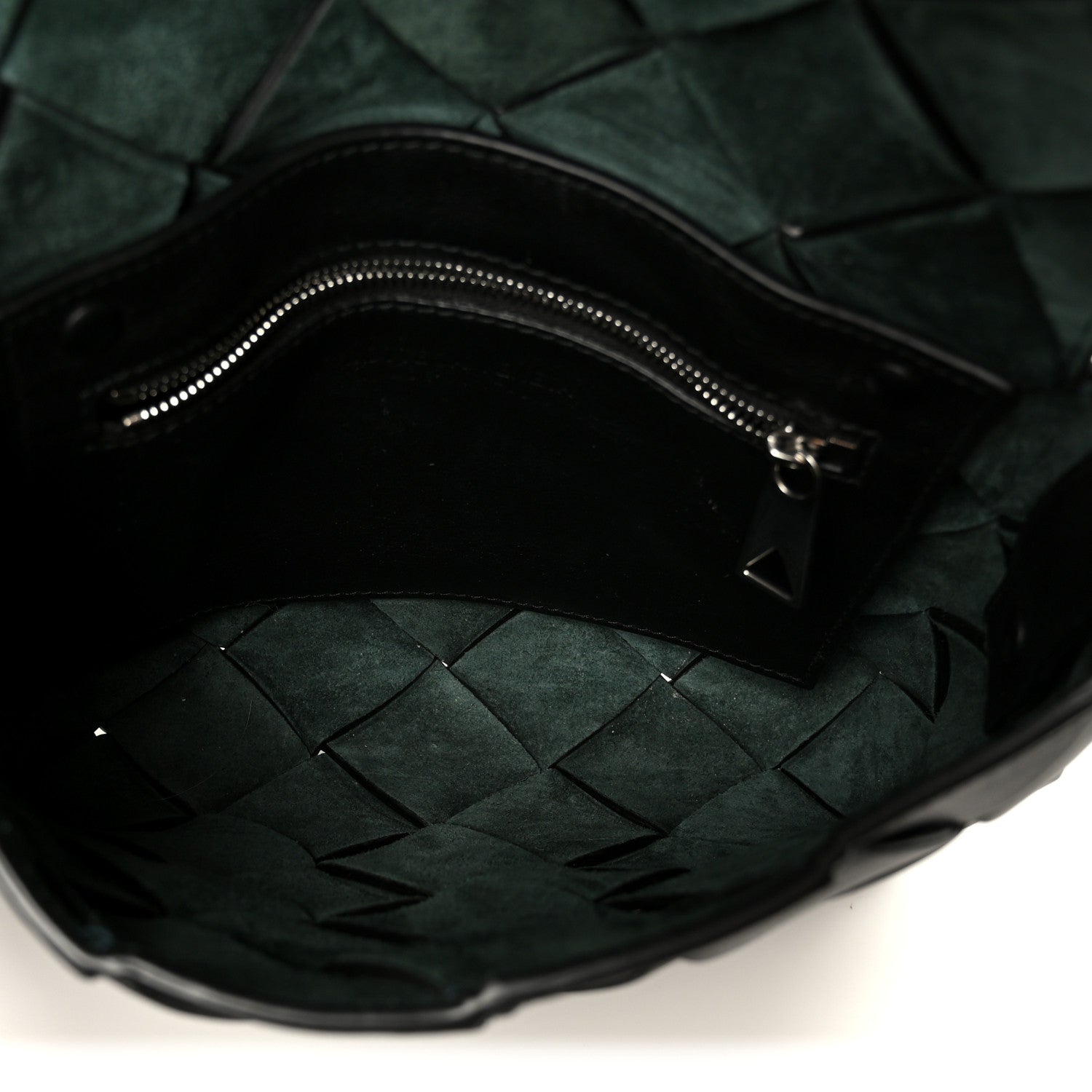 Grained Calfskin Intreccio Small Diago Crossbody Bag Black