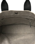 Toile Taurillon Clemence Sac Harnais Tote PM Black