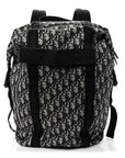 Oblique Calfskin Safari Backpack Navy Blue
