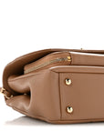 Caviar Quilted Medium Business Affinity Flap Beige